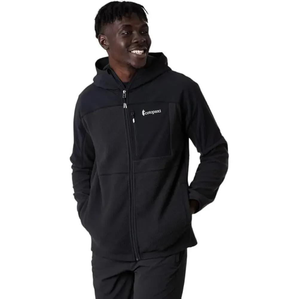 Cotopaxi Men's Abrazo Hooded Full-Zip Fleece Jacket Black Medium Activewear